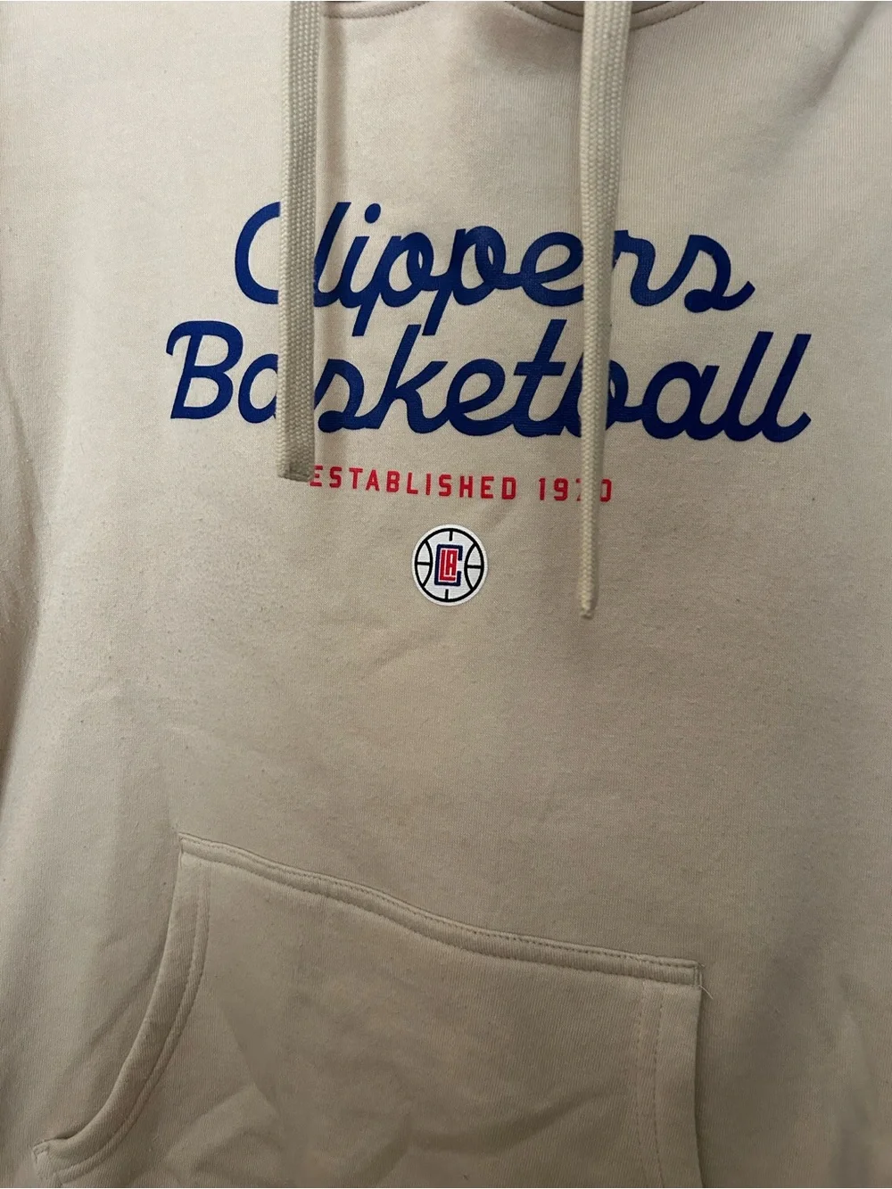Los Angeles Clippers Basketball Logo Hoodie - Beige